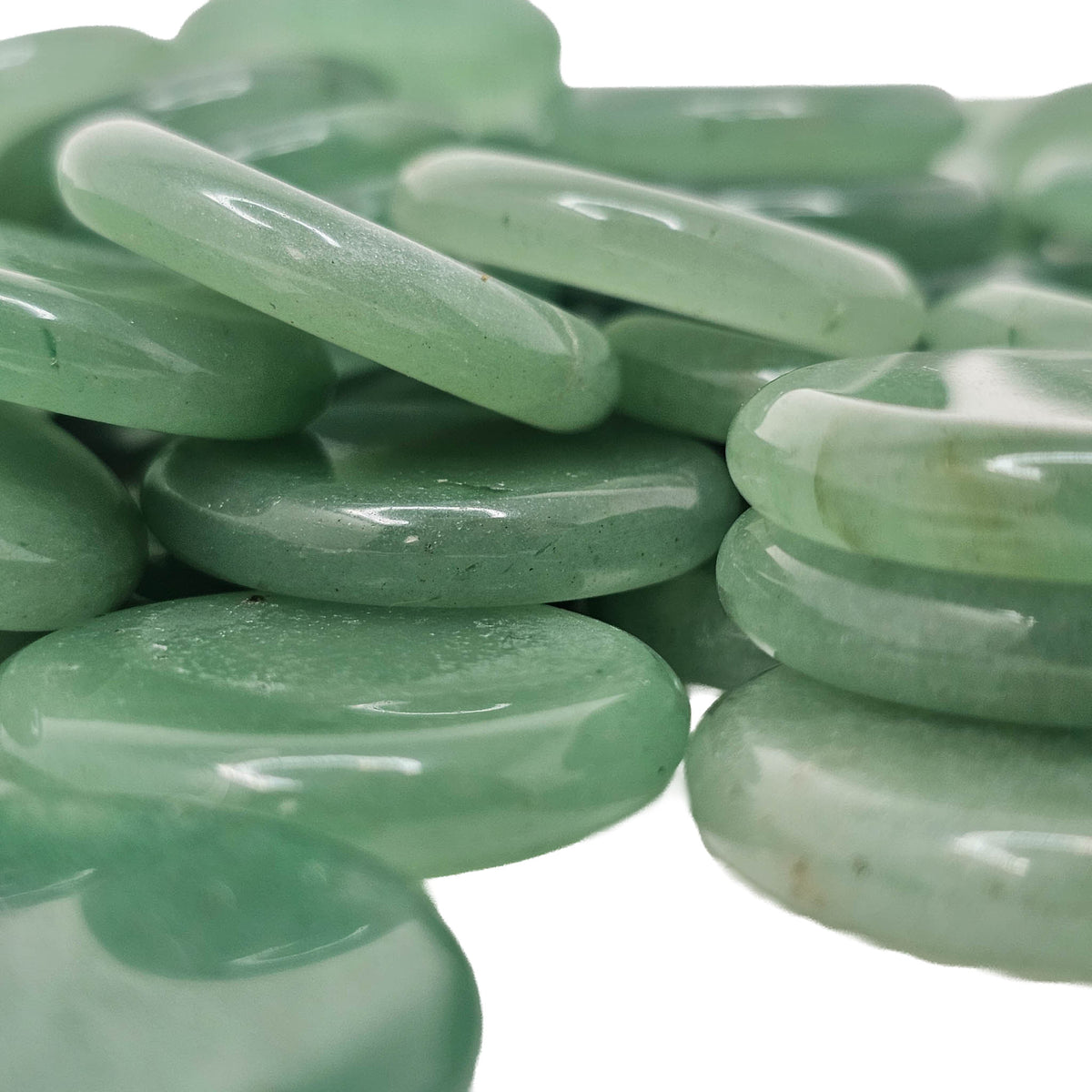 Aventurine - Thin Round Flat - Tumble - Brazil