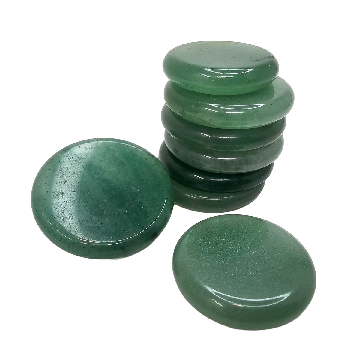Aventurine - Thin Round Flat - Tumble - Brazil