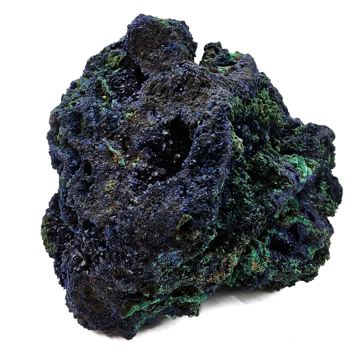 Azurite specimen, a copper carbonate, from Liufengshan Mine, Guichi District, Chizhou, Anhui, China.