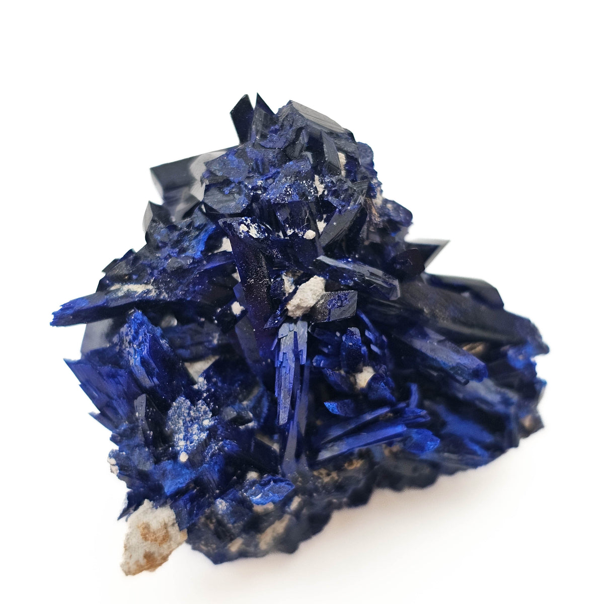 Azurite specimen, a copper carbonate.
