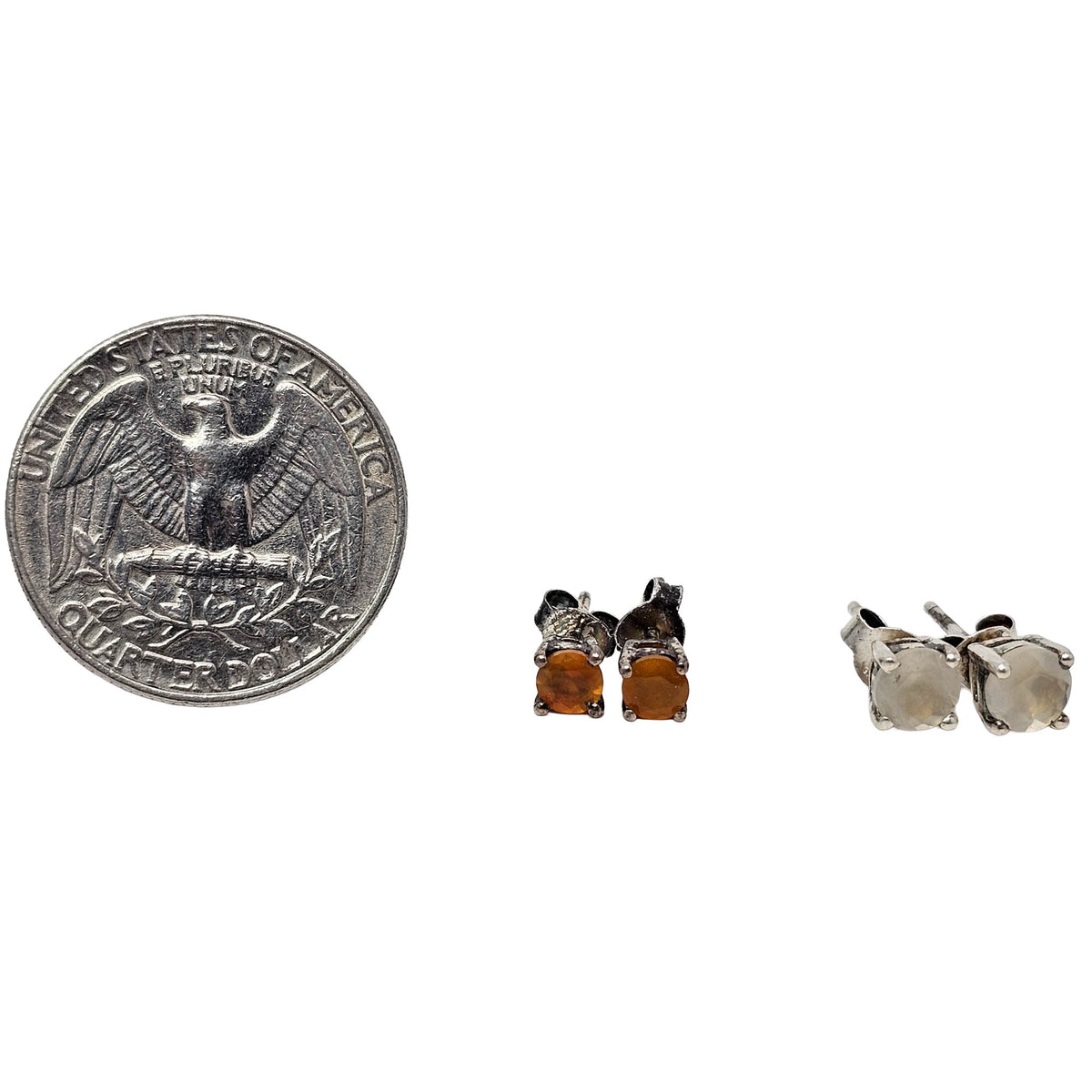 BC Agate - Stud Earrings - Broken Ox Creations - BC, Canada - India