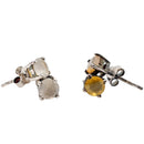 BC Agate - Stud Earrings - Broken Ox Creations - BC, Canada - India