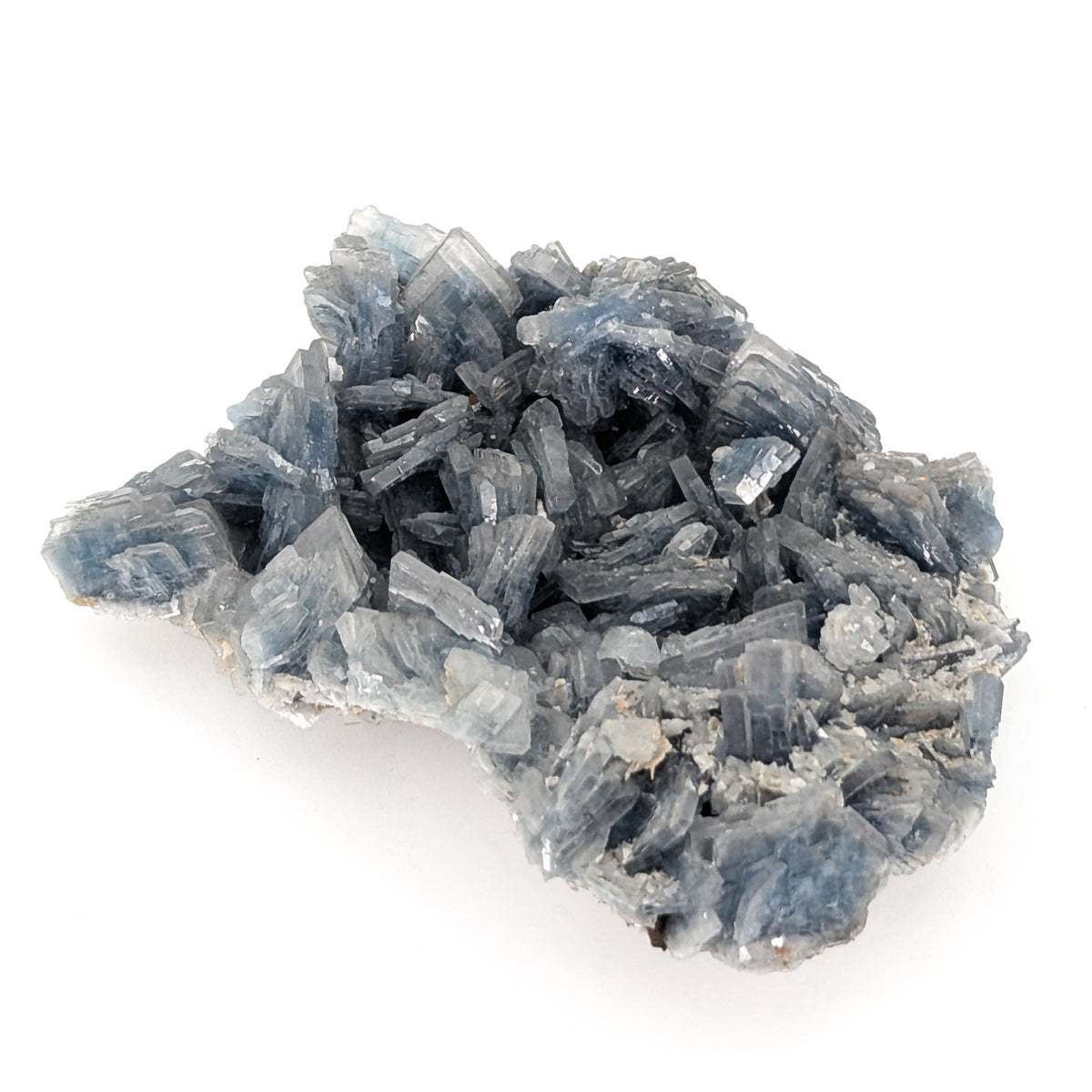 Cavnic Blue Barite specimen, barium sulfate, from Cavnic Mine, Cavnic, Maramureș County, Romania.