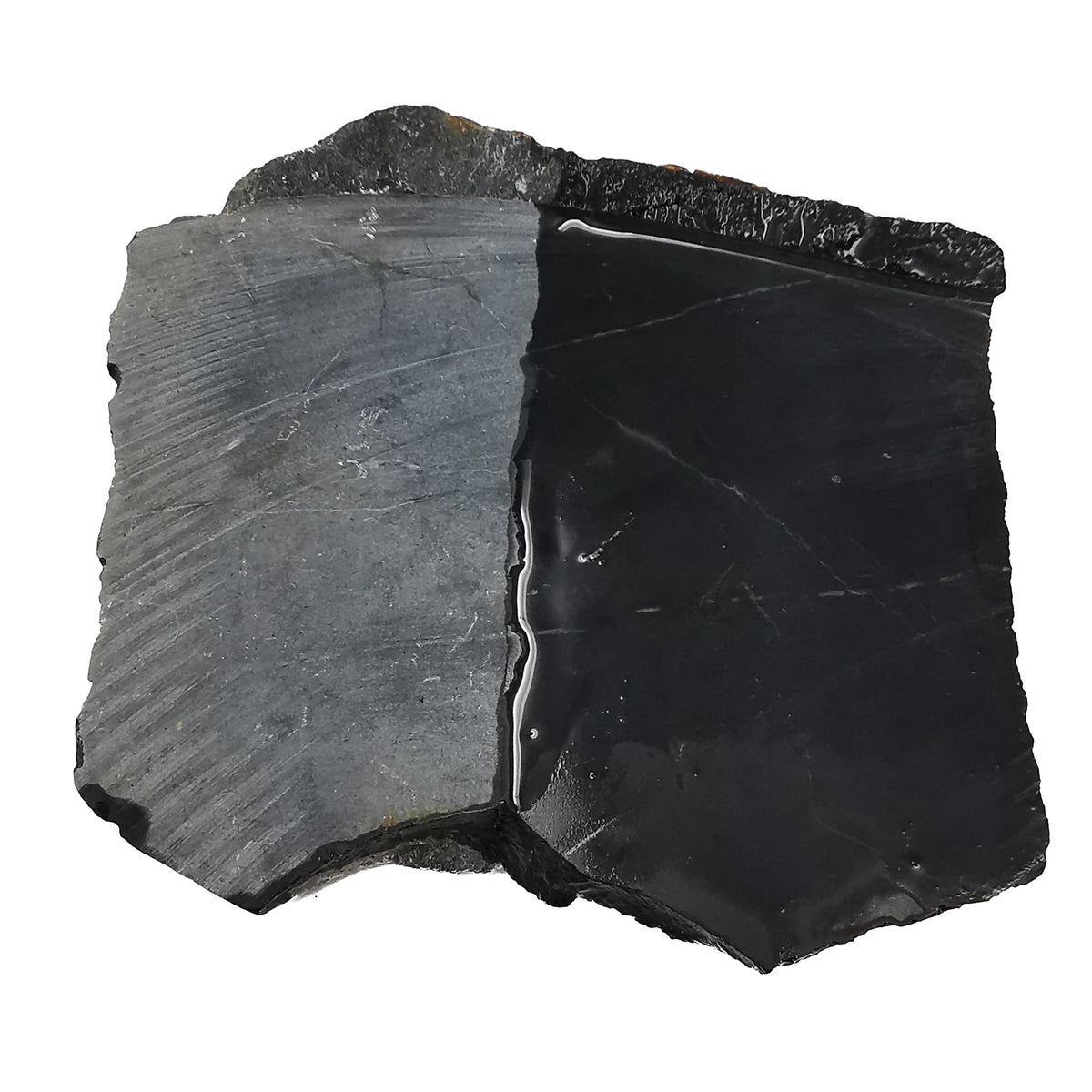 Black Actinolite rough from Cooma Metamorphic Complex, Australia.