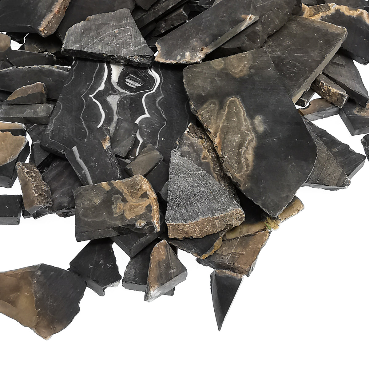 Black Onyx rough from Brazil.