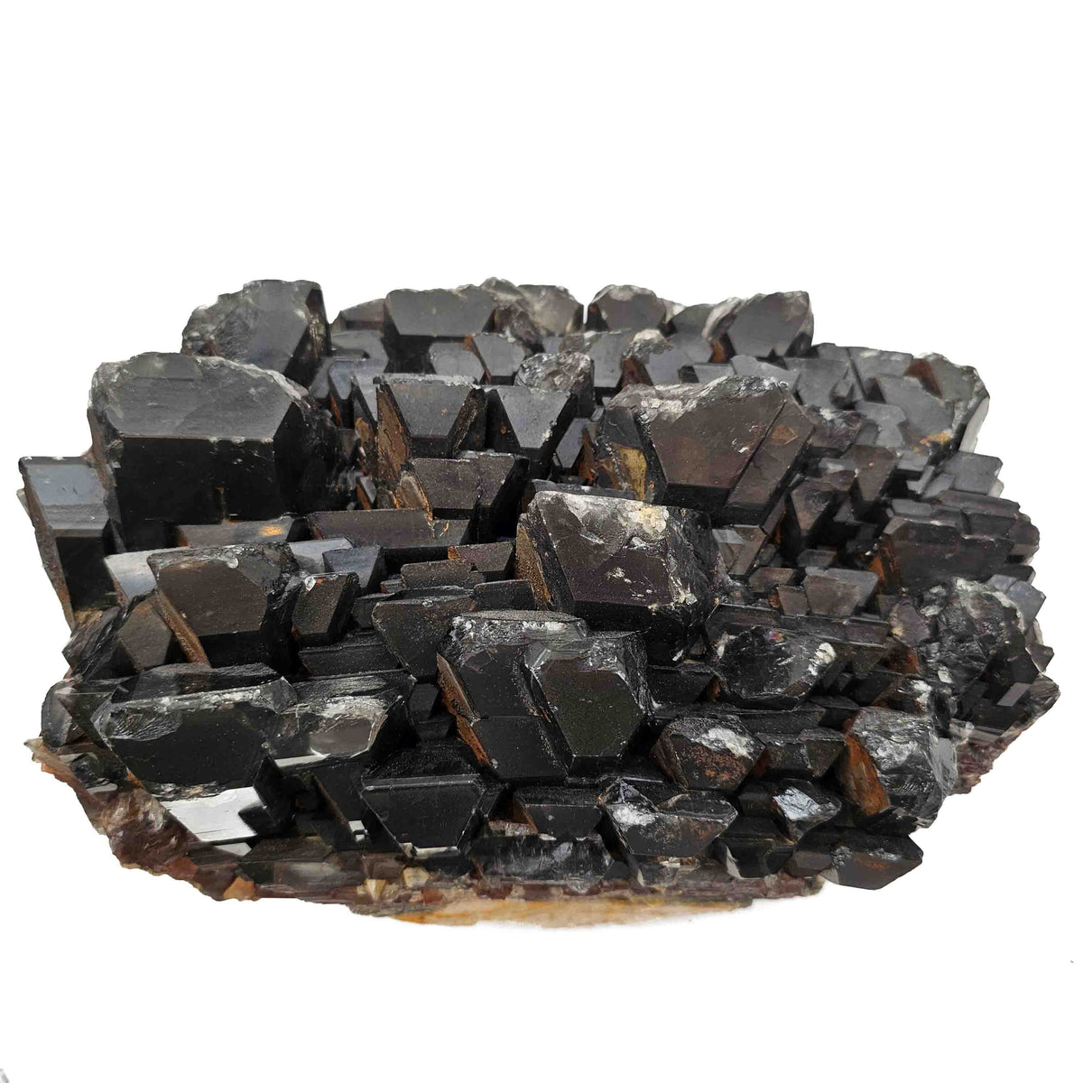Black Barite specimen, barium sulfate, from Mibladen mining district, Drâa-Tafilalet Region, Morocco.