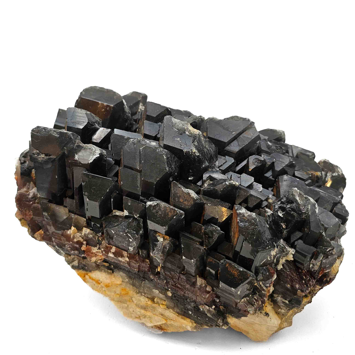Black Barite specimen, barium sulfate, from Mibladen mining district, Drâa-Tafilalet Region, Morocco.