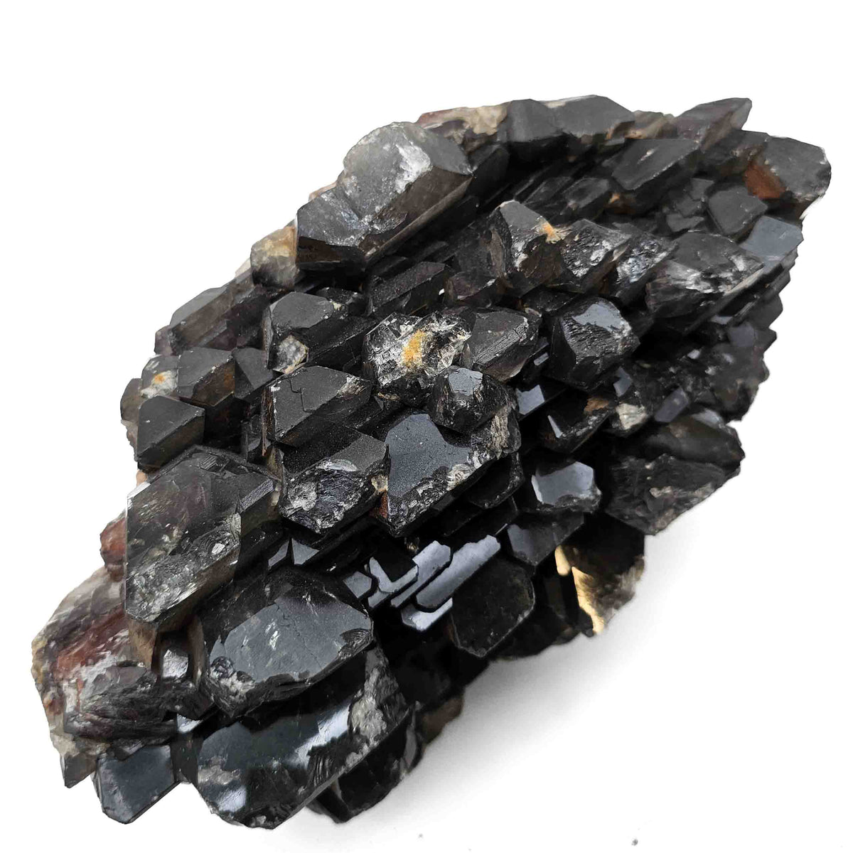 Black Barite specimen, barium sulfate, from Mibladen mining district, Drâa-Tafilalet Region, Morocco.