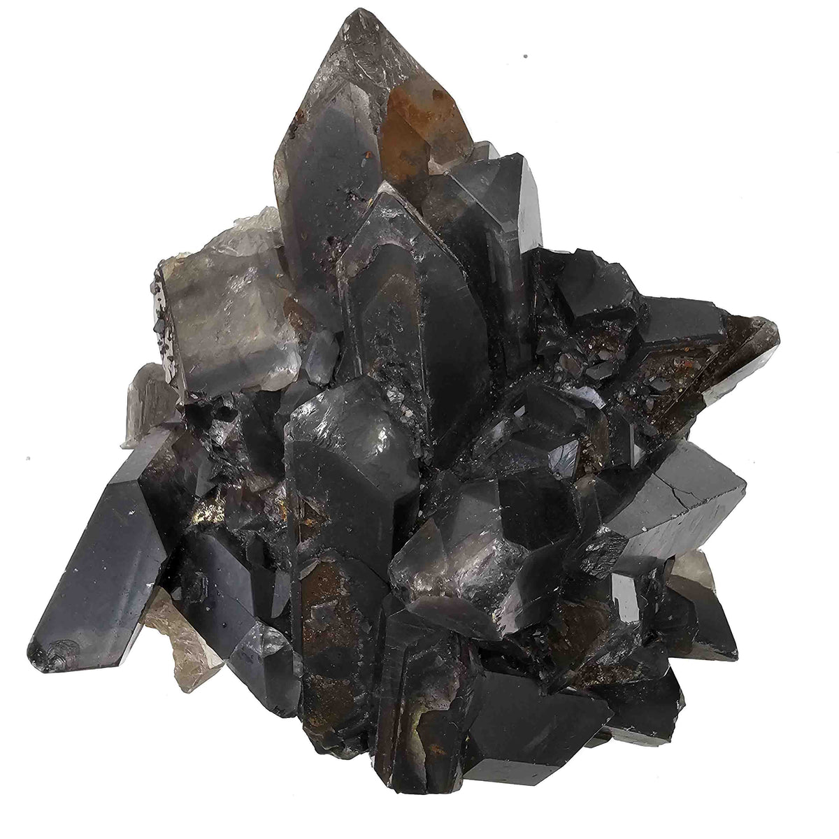 Black Barite specimen, barium sulfate, from Mibladen mining district, Drâa-Tafilalet Region, Morocco.