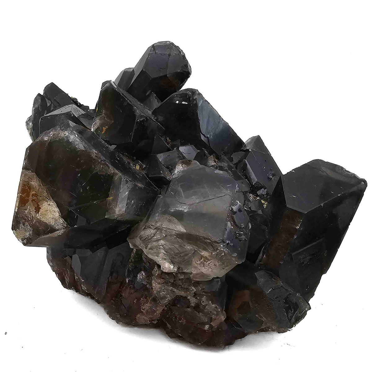 Black Barite specimen, barium sulfate, from Mibladen mining district, Drâa-Tafilalet Region, Morocco.
