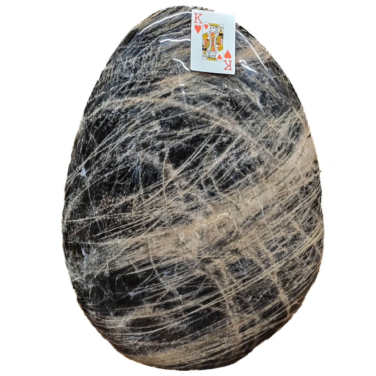 Black Moonstone - Polished Cut Base - Statement Piece