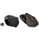 Black Obsidian - Spalled Face - Oregon, USA