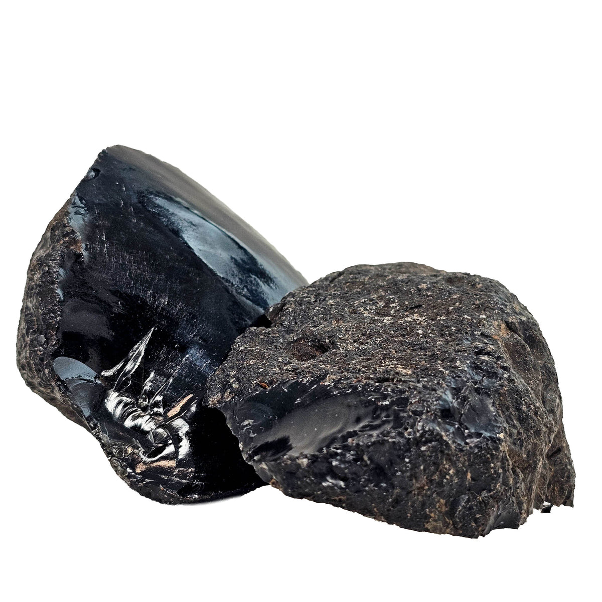 Black Obsidian - Spalled Face - Oregon, USA