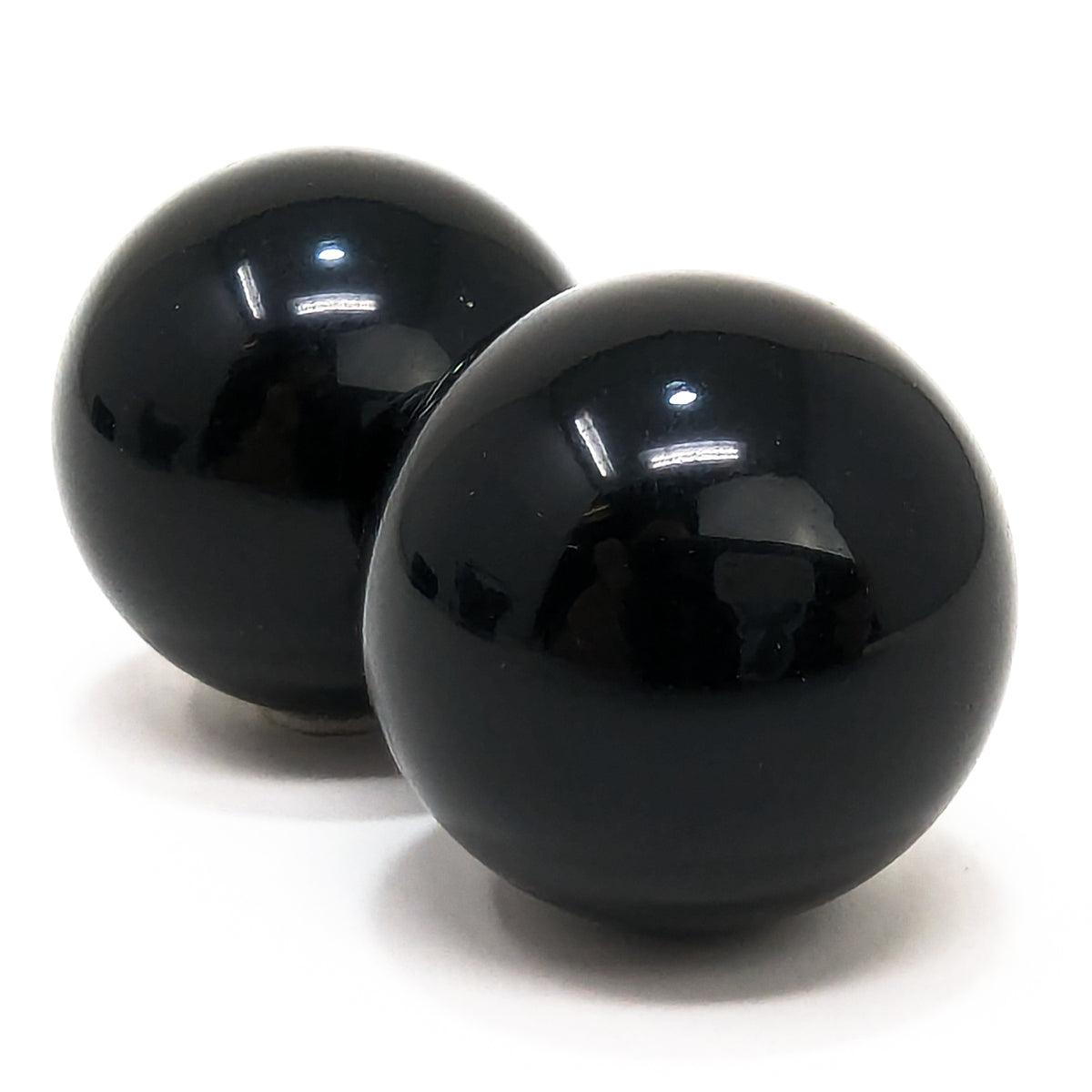 Black Obsidian mini sphere, a volcanic glass, from Mexico.