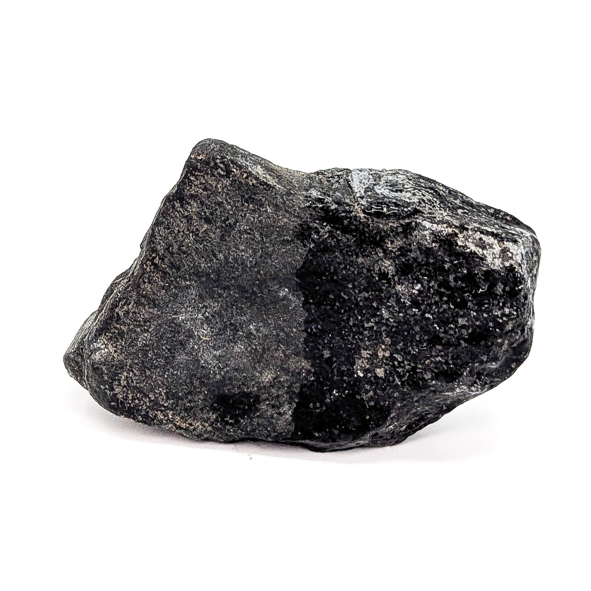 Black tourmaline (schorl) rough from Madagascar, opaque striated columnar crystal material