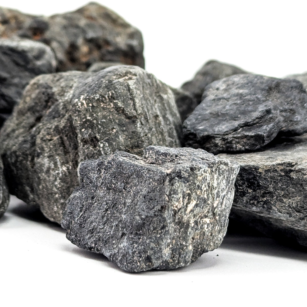 Black tourmaline (schorl) rough from Madagascar, raw crystalline schorl with glassy luster