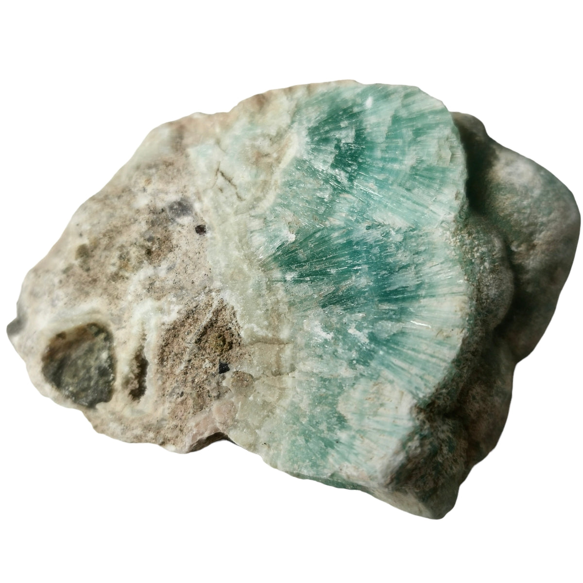 Blue Aragonite specimen.