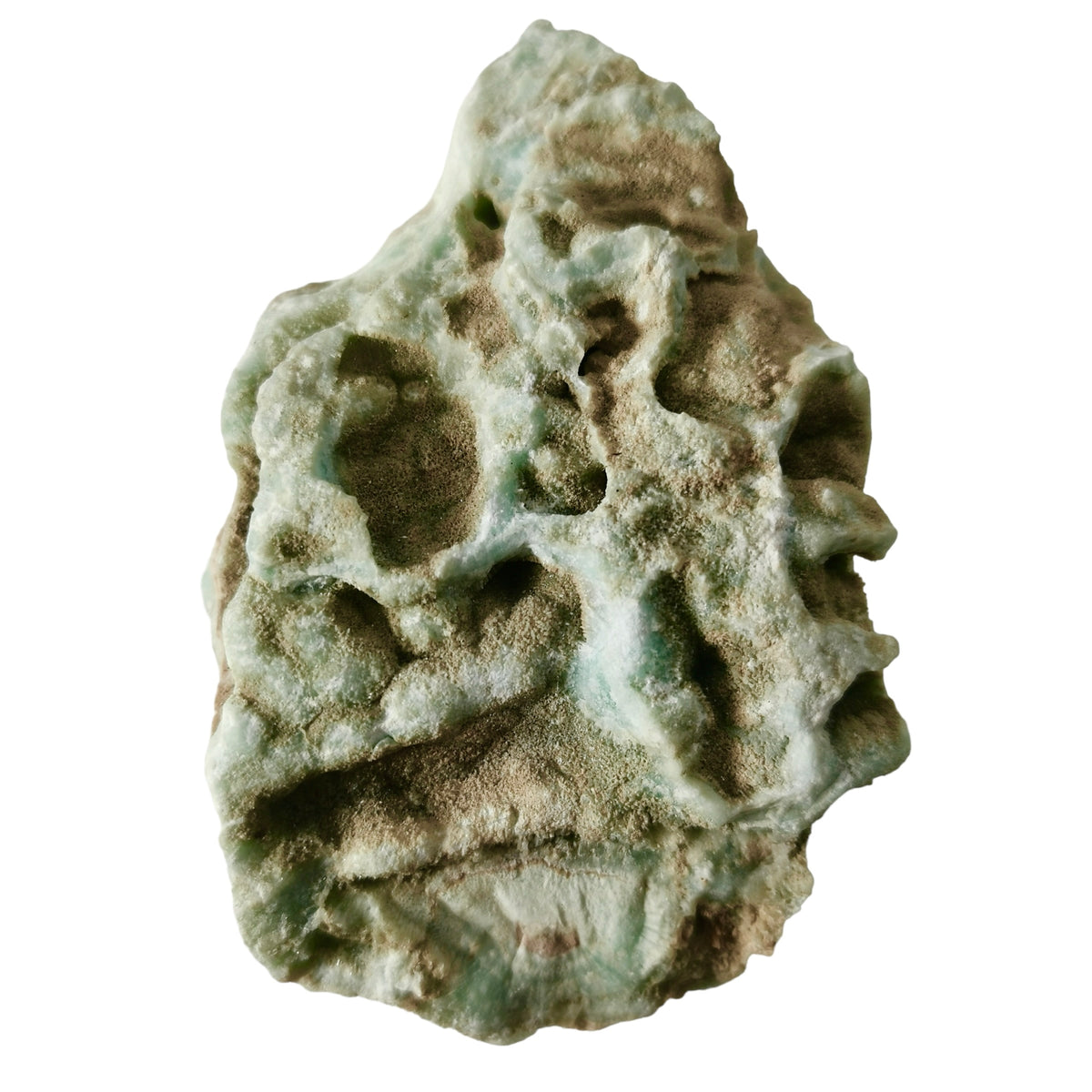 Blue Aragonite specimen.