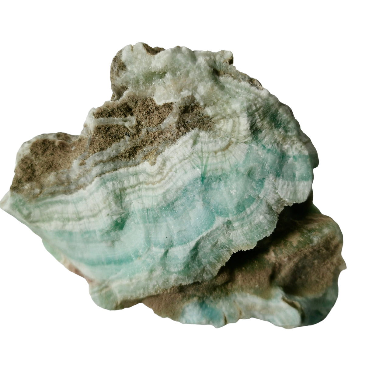 Blue Aragonite specimen.