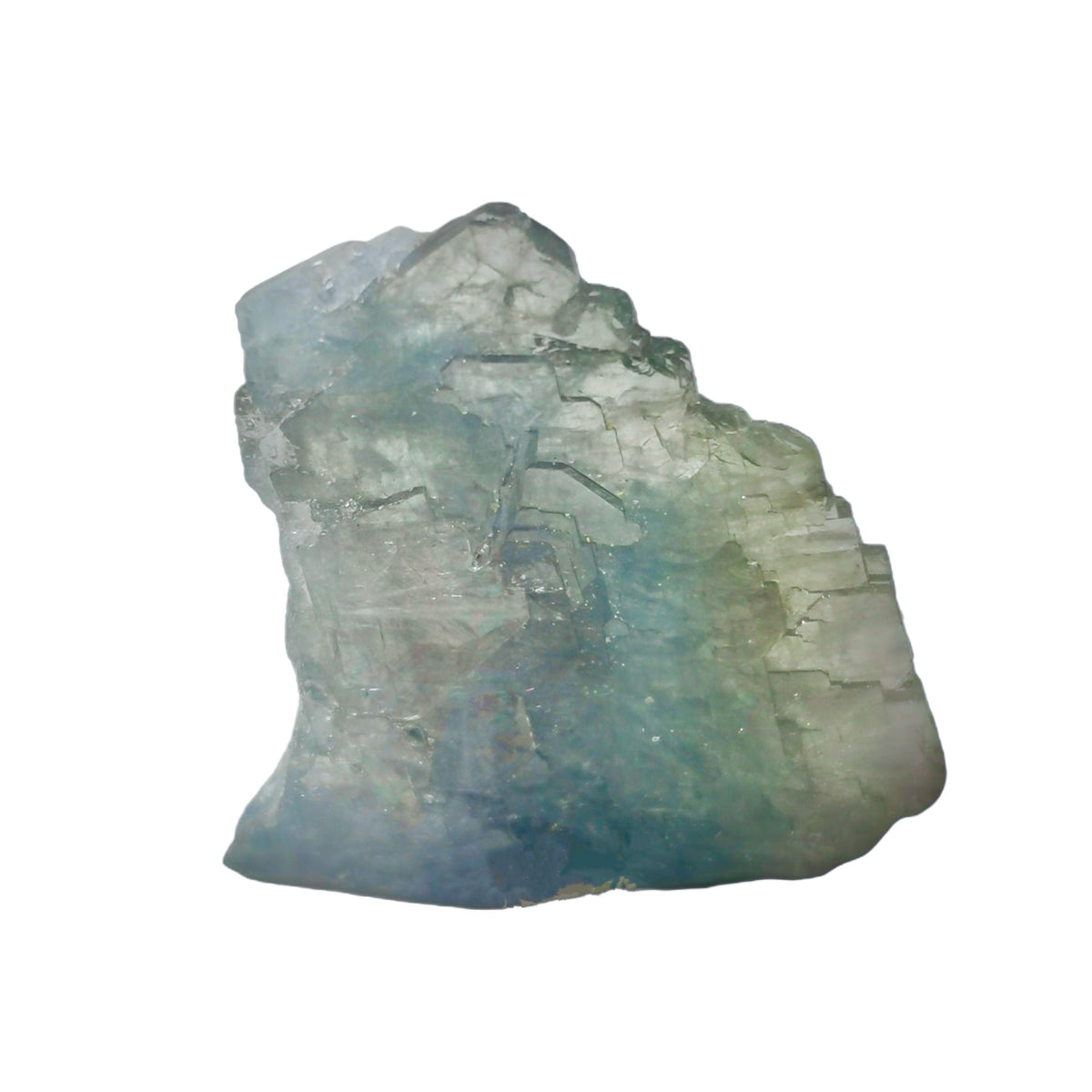 Blue barite from Morocco – crystal, angle