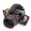 Blue Amber - Polished Face - Fossil