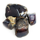 Blue Amber - Polished Face - Fossil