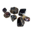 Blue Amber - Polished Face - Fossil