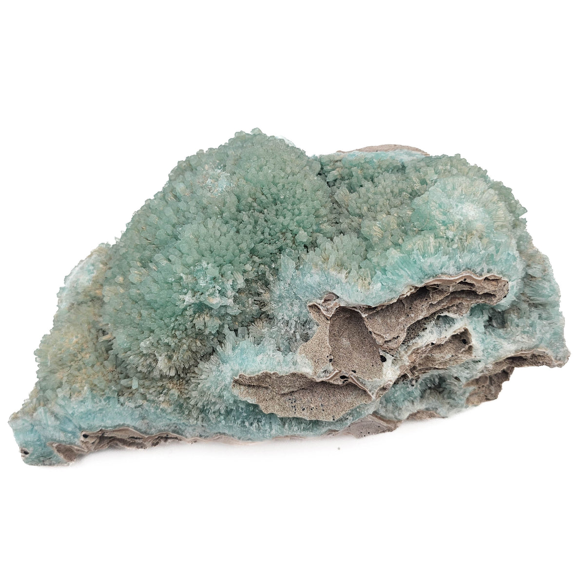 Blue Aragonite specimen from Khuzdar region, Balochistan Province, Pakistan.