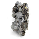 Blue Barite on Pyrite - Specimen