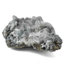 Blue Barite on Pyrite - Specimen