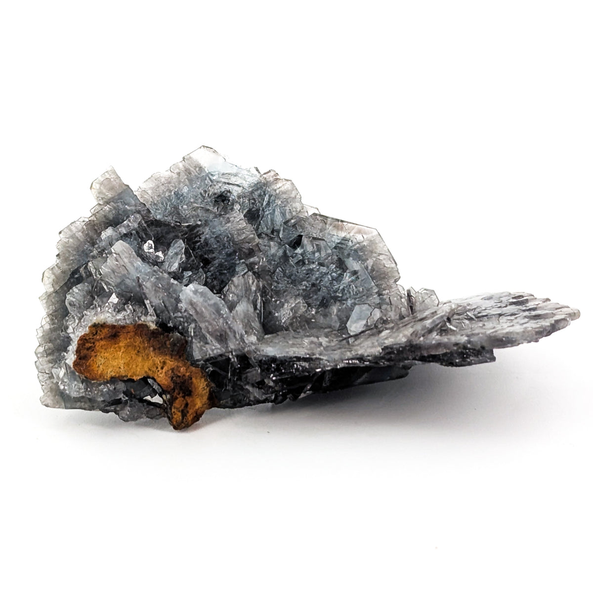 Blue Barite specimen, barium sulfate, from Cavnic Mine, Cavnic, Maramureș County, Romania.