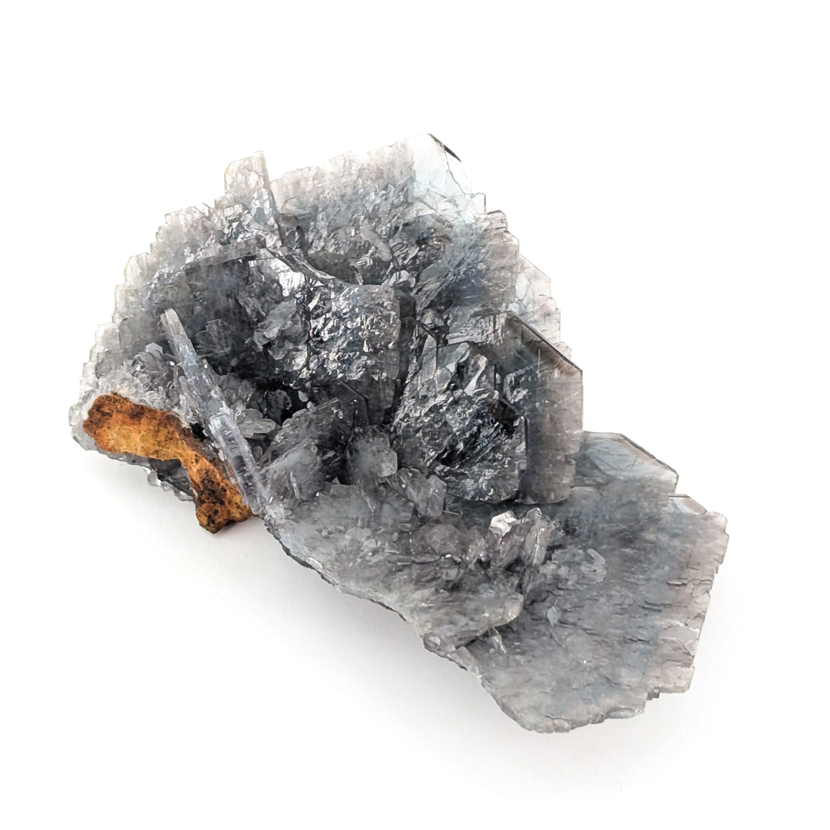Blue Barite specimen, barium sulfate, from Cavnic Mine, Cavnic, Maramureș County, Romania.