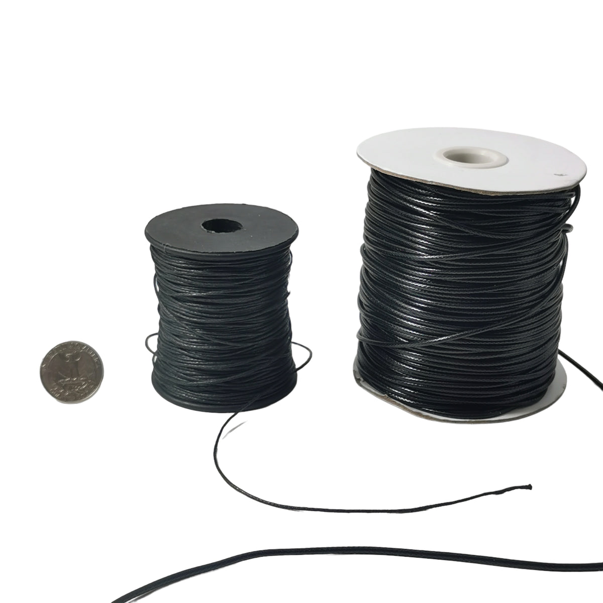 Braided cord spool – spools with a coin