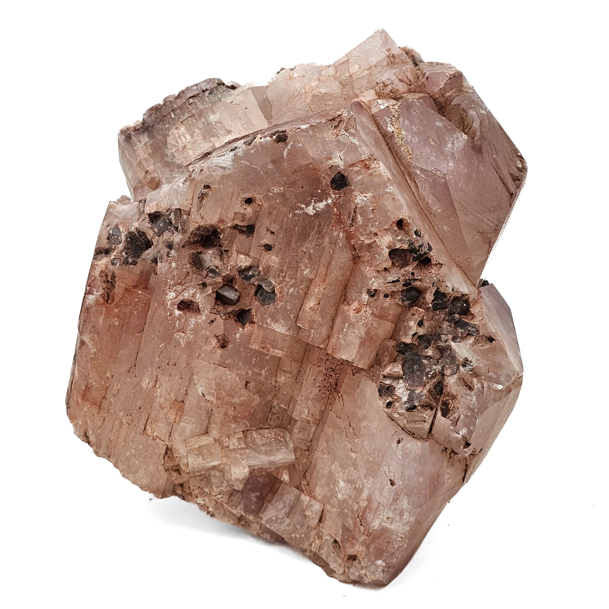 Pink Calcite specimen, calcium carbonate, from Dundas Quarry, Ontario, Canada.