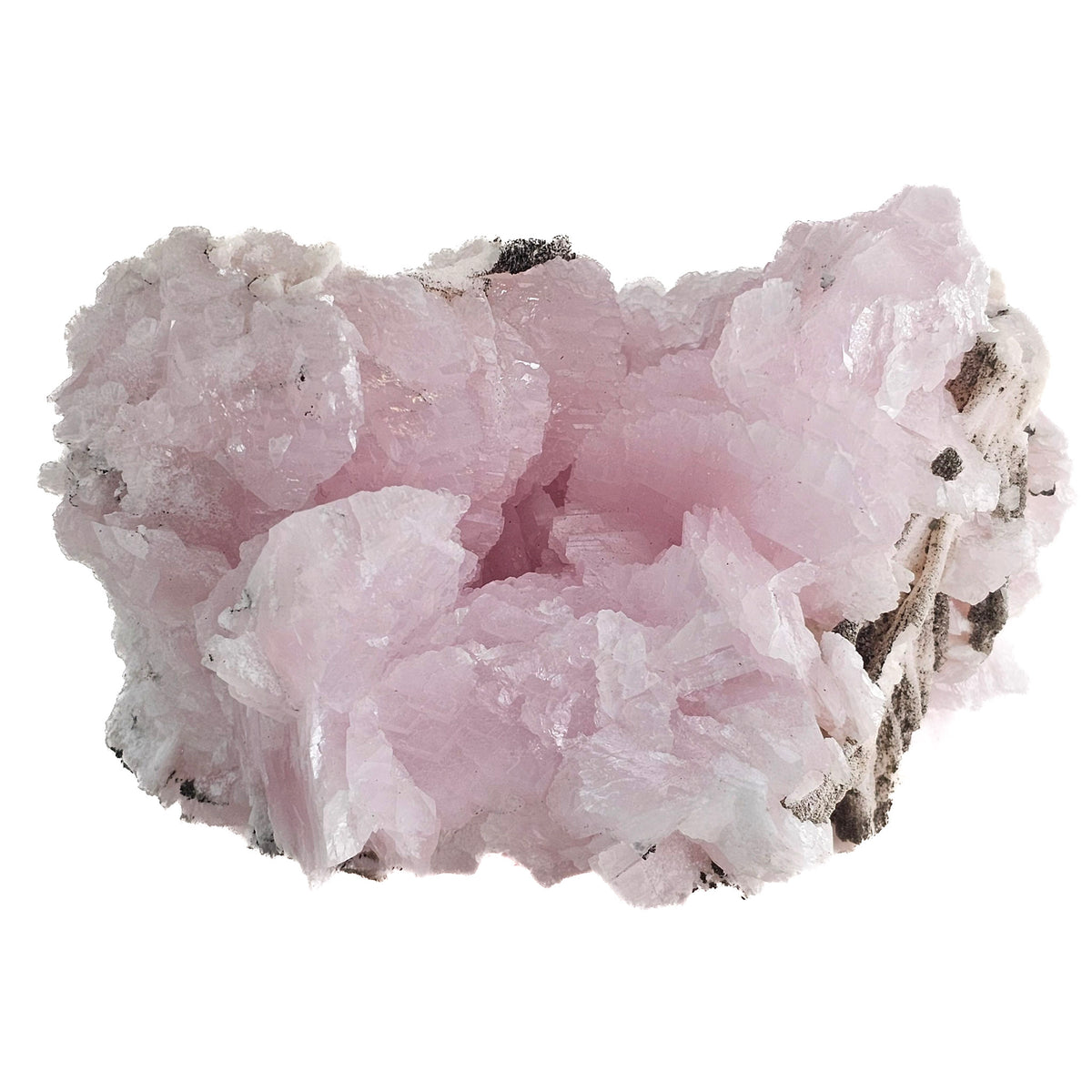 Pink Manganese Calcite mineral specimen, calcium carbonate, from Vtoroy Sovetskii Mine, Dalnegorsk, Primorsky Krai, Russia.