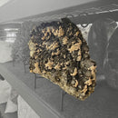 Calcite on Smoky Quartz - On Stand - Statement Specimen - Romania