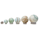 Caribbean Calcite - Spheres -  Pakistan/Afghanistan - Throat and Third Eye Chakras