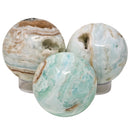 Caribbean Calcite - Spheres -  Pakistan/Afghanistan - Throat and Third Eye Chakras