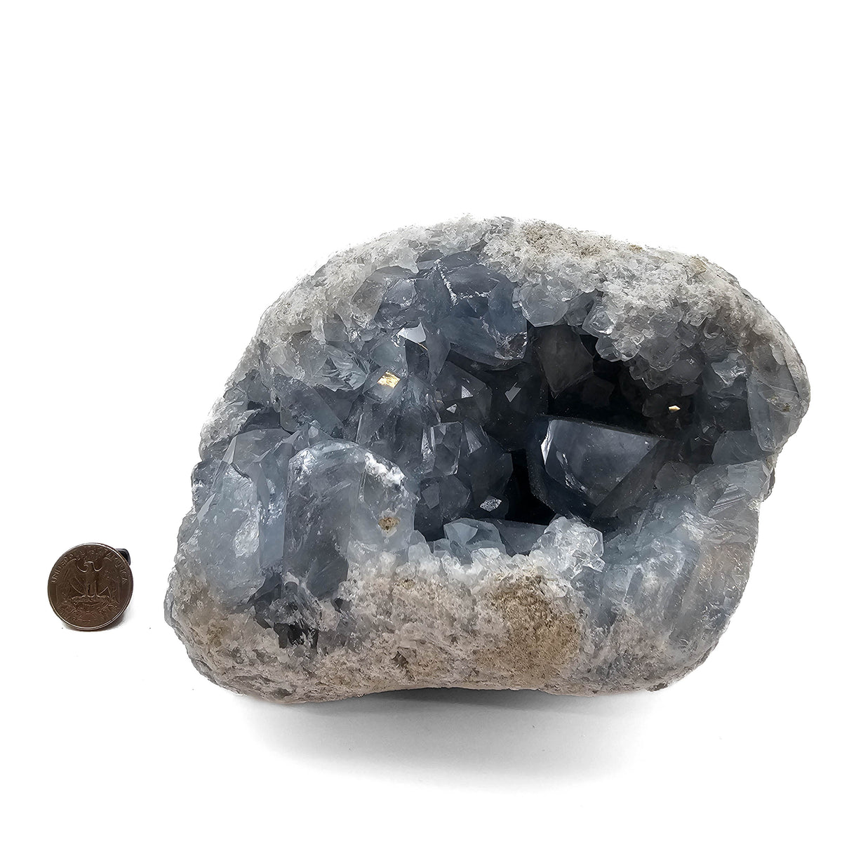 Celestite specimen from Sakoany area, Mahajanga Province, Madagascar.