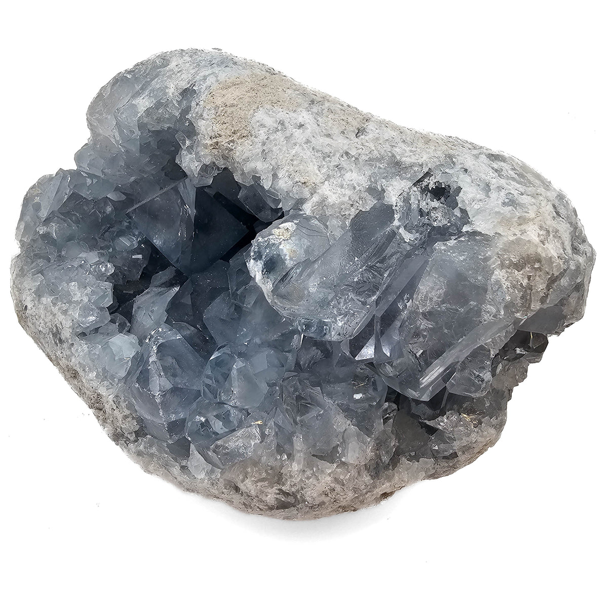 Celestite specimen from Sakoany area, Mahajanga Province, Madagascar.