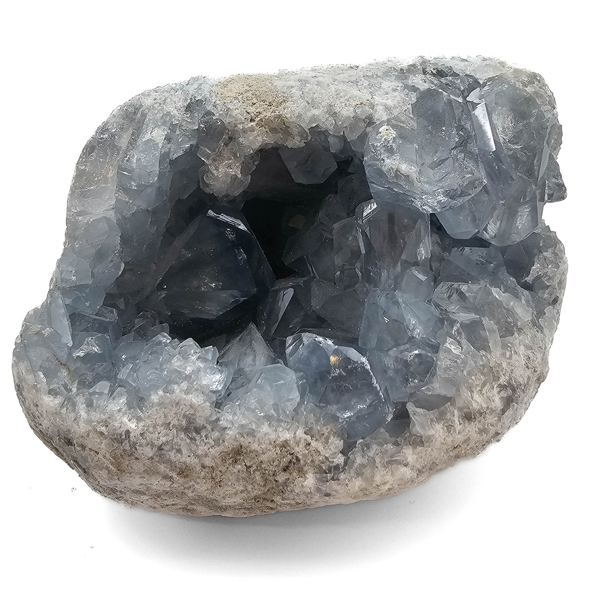 Celestite specimen from Sakoany area, Mahajanga Province, Madagascar.