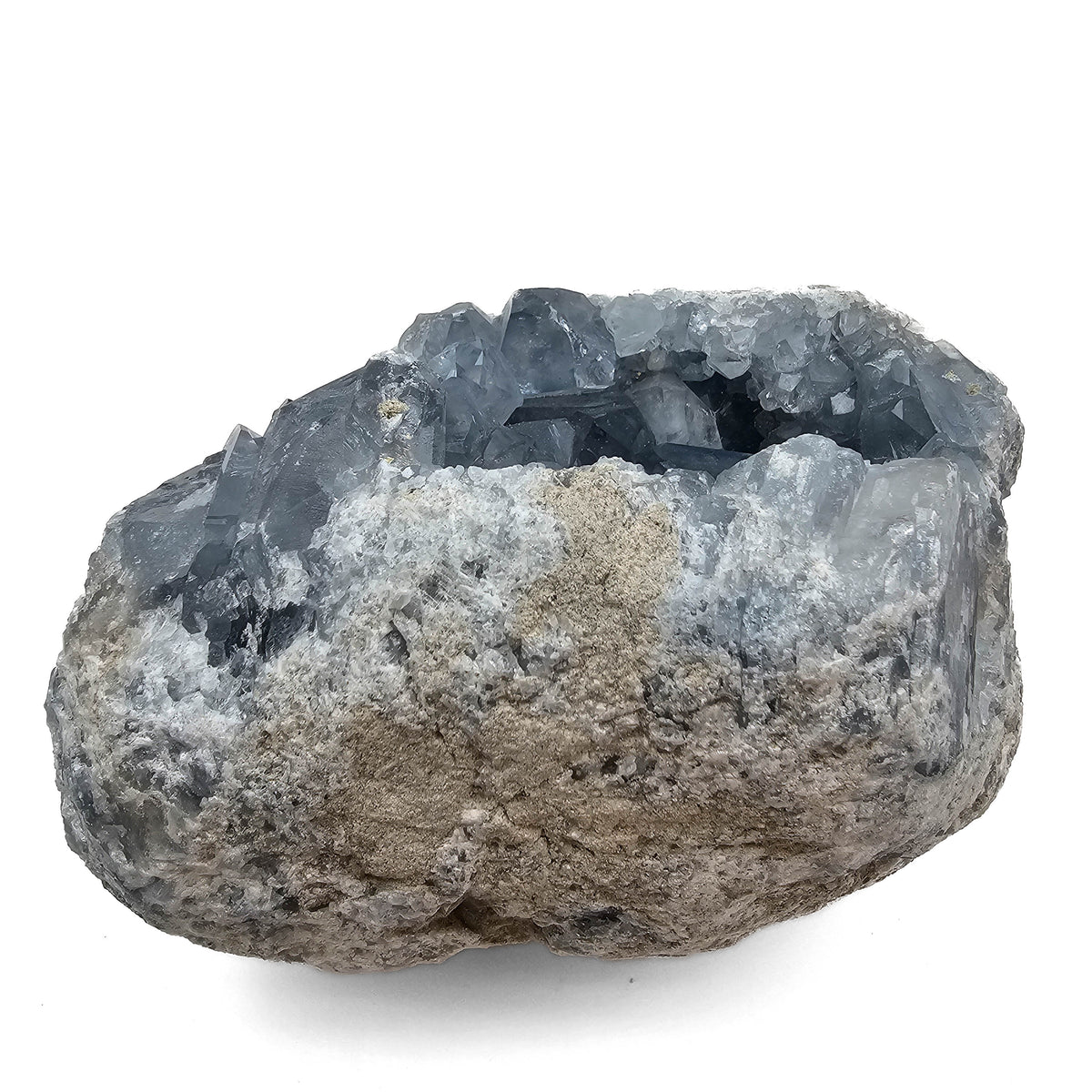 Celestite specimen from Sakoany area, Mahajanga Province, Madagascar.