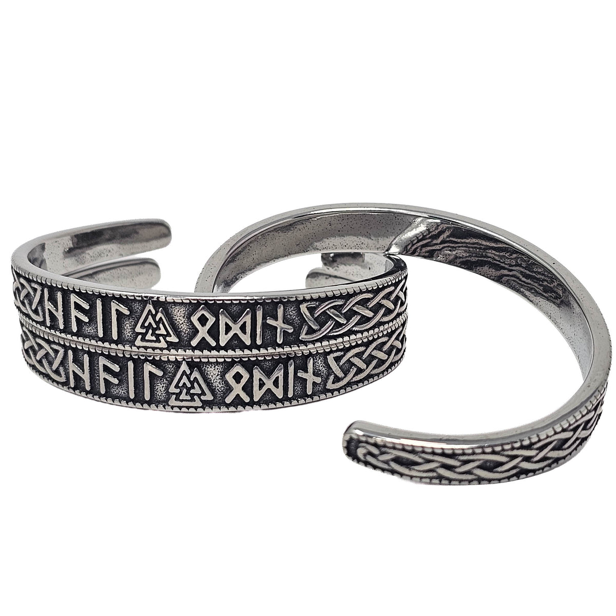 Celtic stainless steel cuff bracelet.