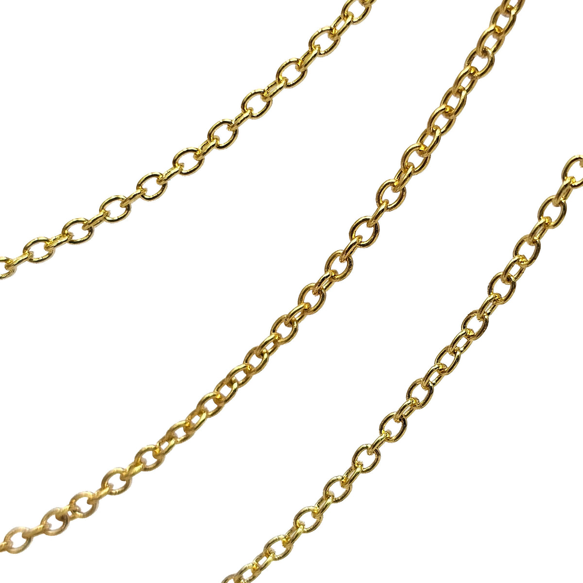 Gold-plated chain.