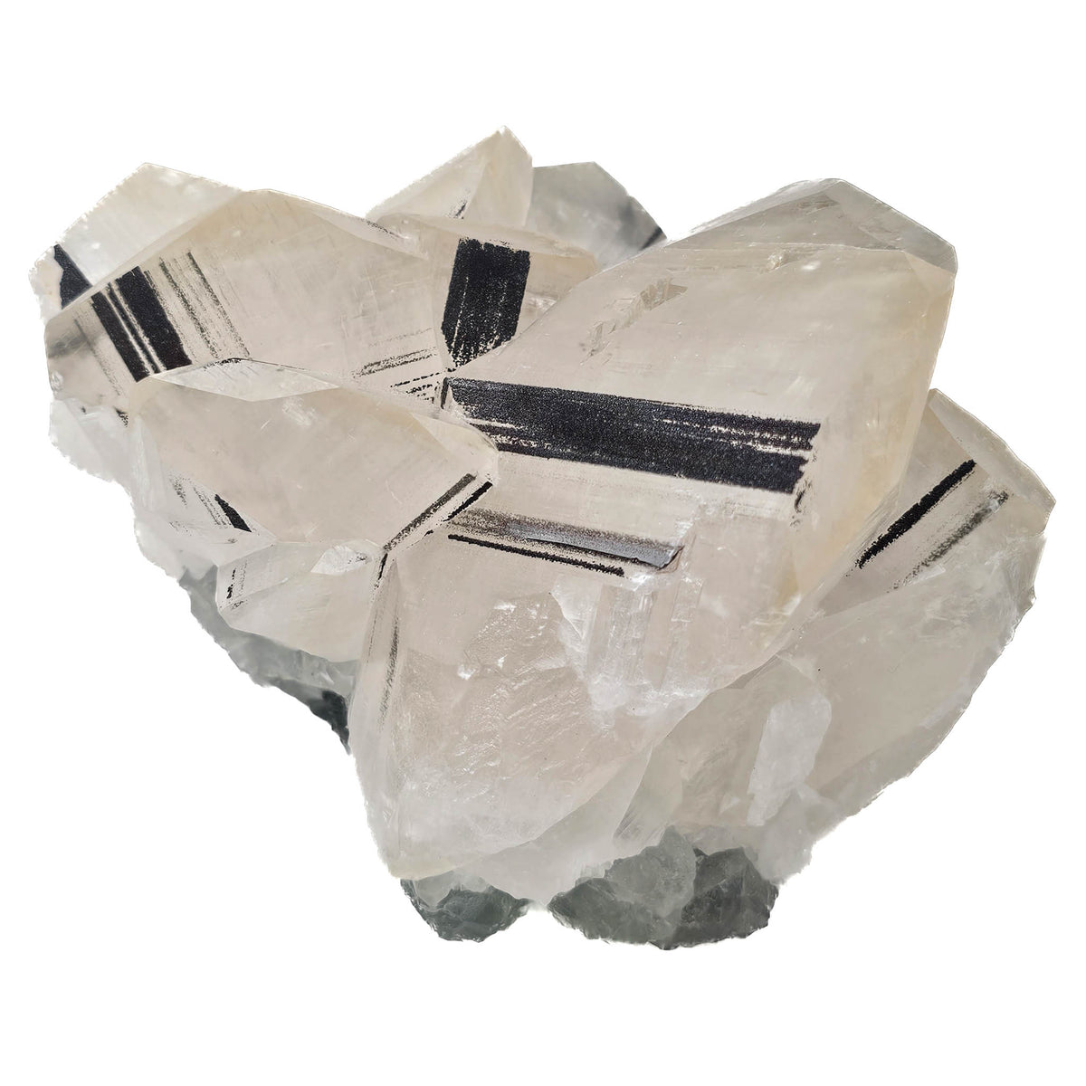 Mercedes Calcite (Chalcopyrite on Calcite) specimen from Daye Mine, Huangshi, Hubei Province, China.