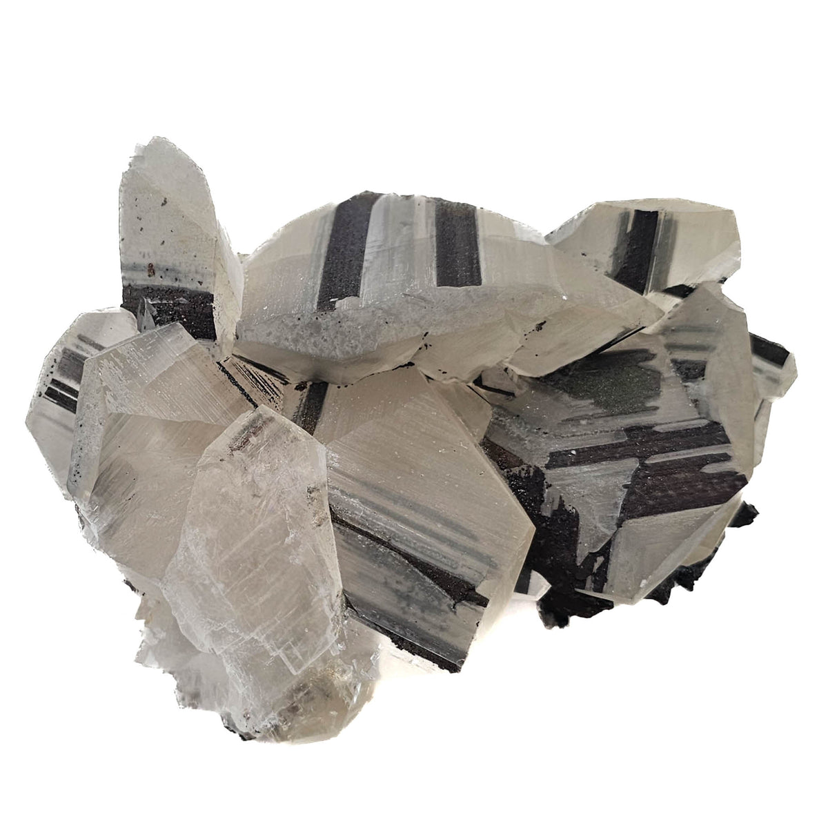 Mercedes Calcite (Chalcopyrite on Calcite) specimen from Daye Mine, Huangshi, Hubei Province, China.