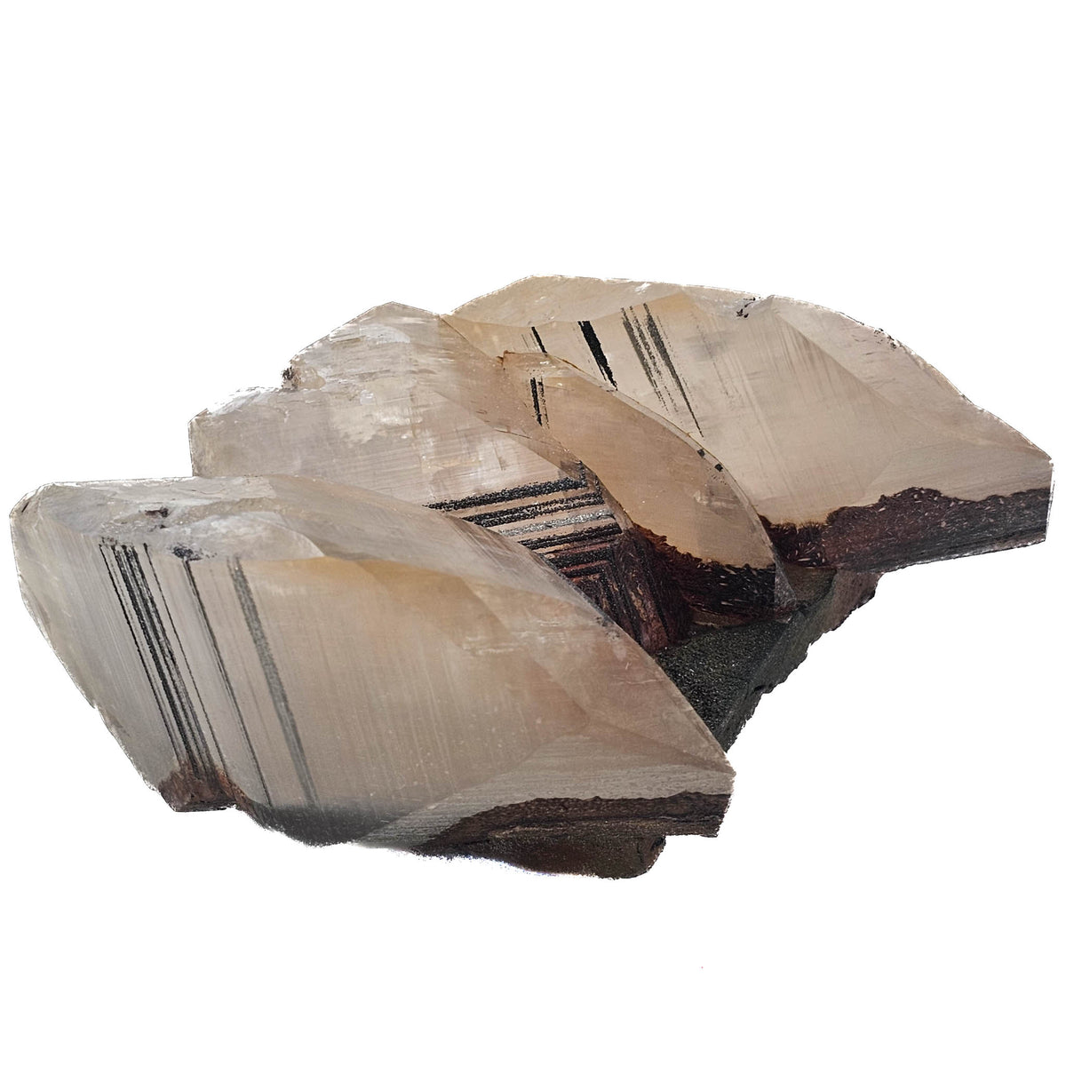 Mercedes Calcite (Chalcopyrite on Calcite) specimen from Daye Mine, Huangshi, Hubei Province, China.