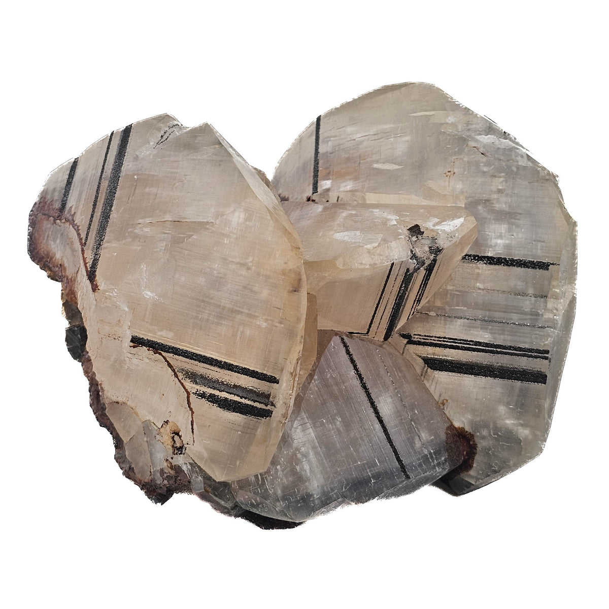 Mercedes Calcite (Chalcopyrite on Calcite) specimen from Daye Mine, Huangshi, Hubei Province, China.