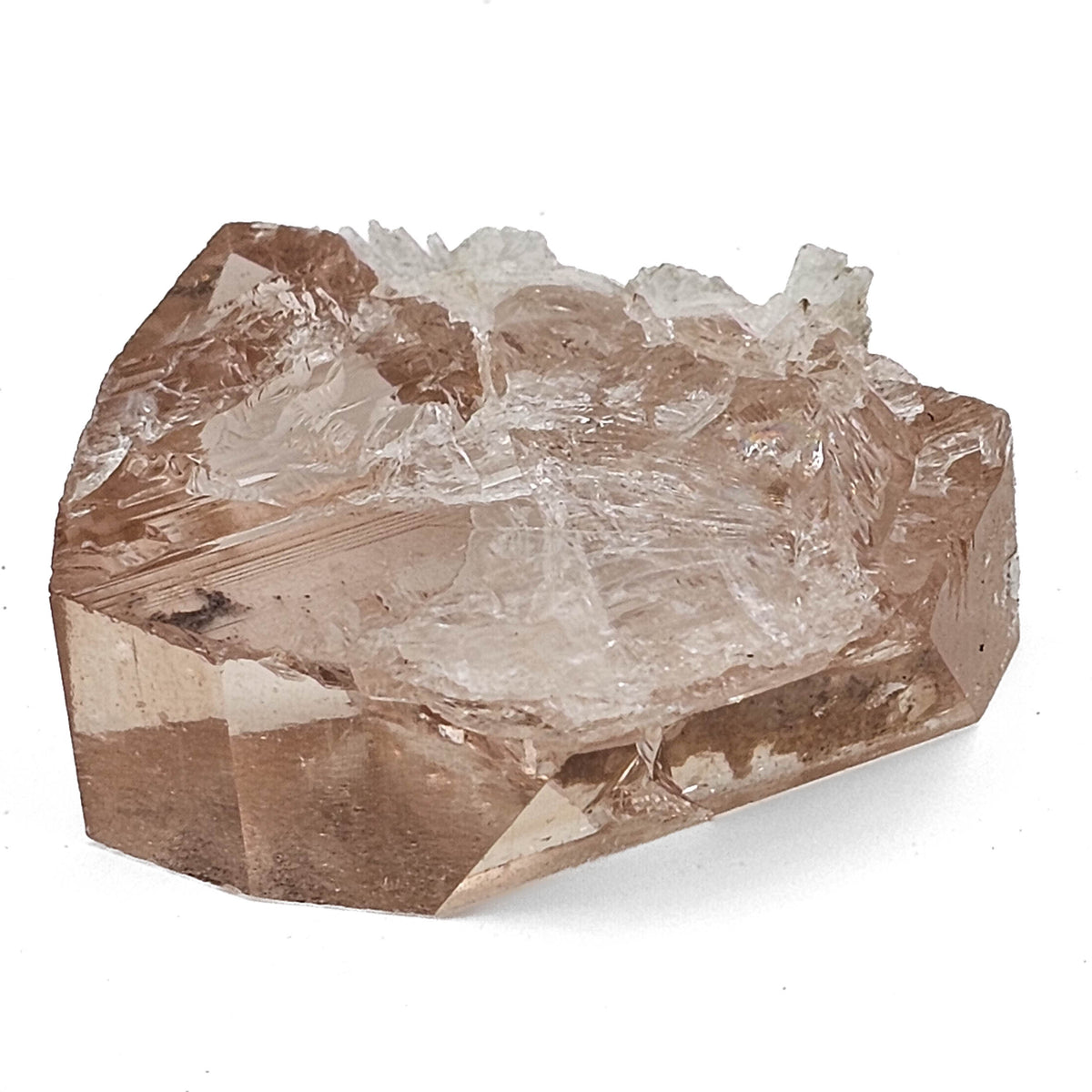 Champagne Topaz specimen from Katlang Topaz Mines, Khyber Pakhtunkhwa, Pakistan.