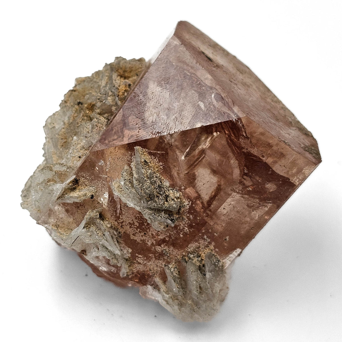 Champagne Topaz specimen from Katlang Topaz Mines, Khyber Pakhtunkhwa, Pakistan.